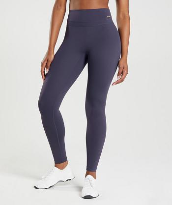 Dámské Legíny Gymshark Whitney High Rise Indigo Tmavě Blankyt | CZ 4070WNB